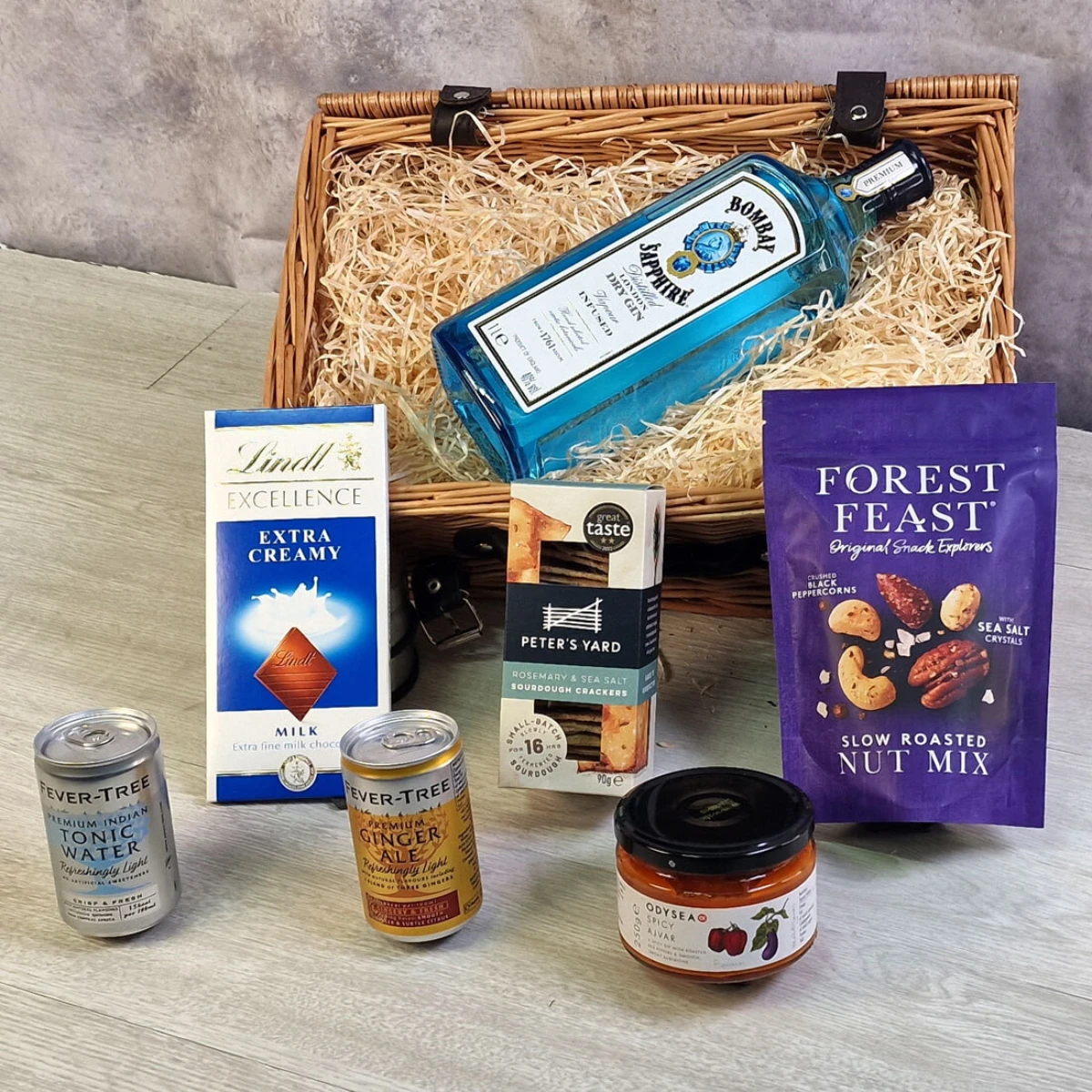 Bombay Sapphire Gin Luxury Treat Hamper 3 Bombay Sapphire Gin Luxury Treat Hamper