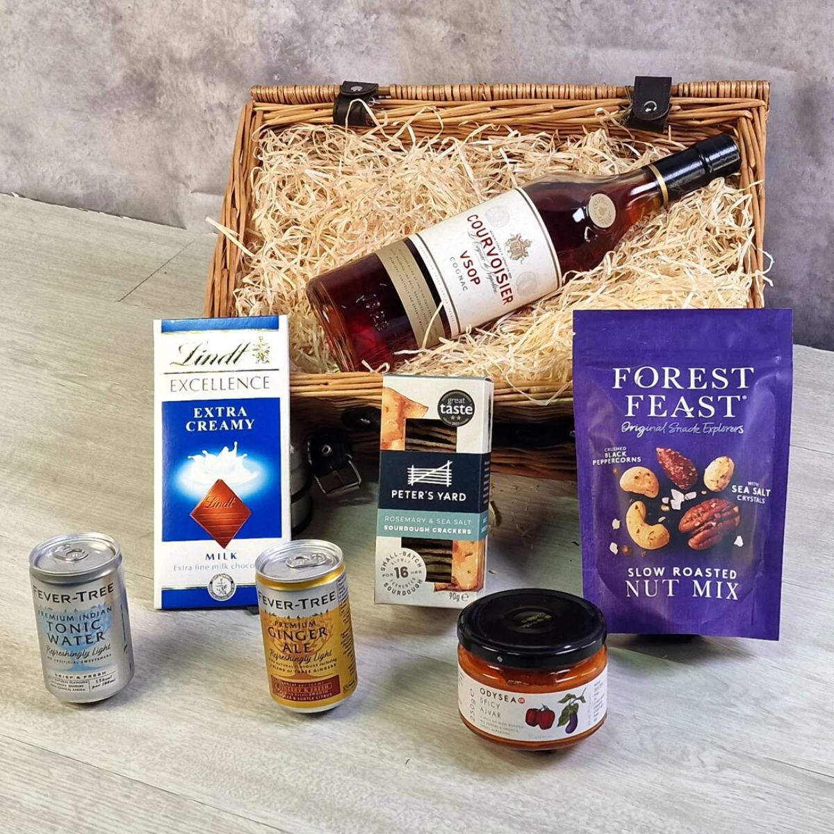 Courvoisier VSOP Cognac Luxury Treat Hamper 3 Courvoisier VSOP Cognac Luxury Treat Hamper
