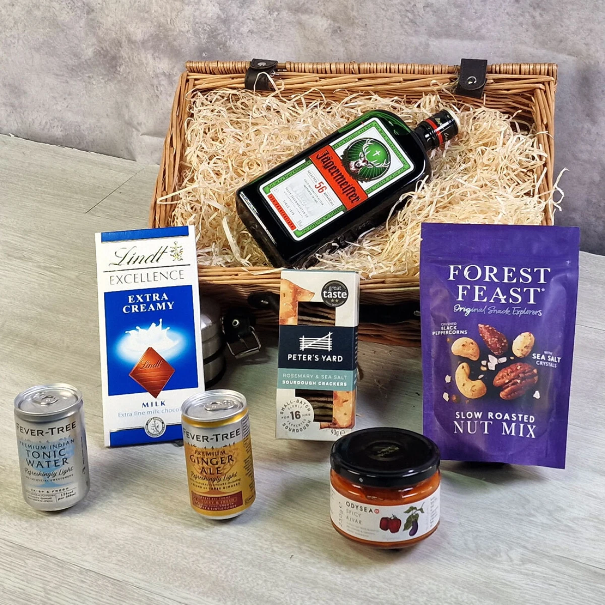 Jagermeister Liqueur Luxury Treat Hamper 3 Jagermeister Liqueur Luxury Treat Hamper