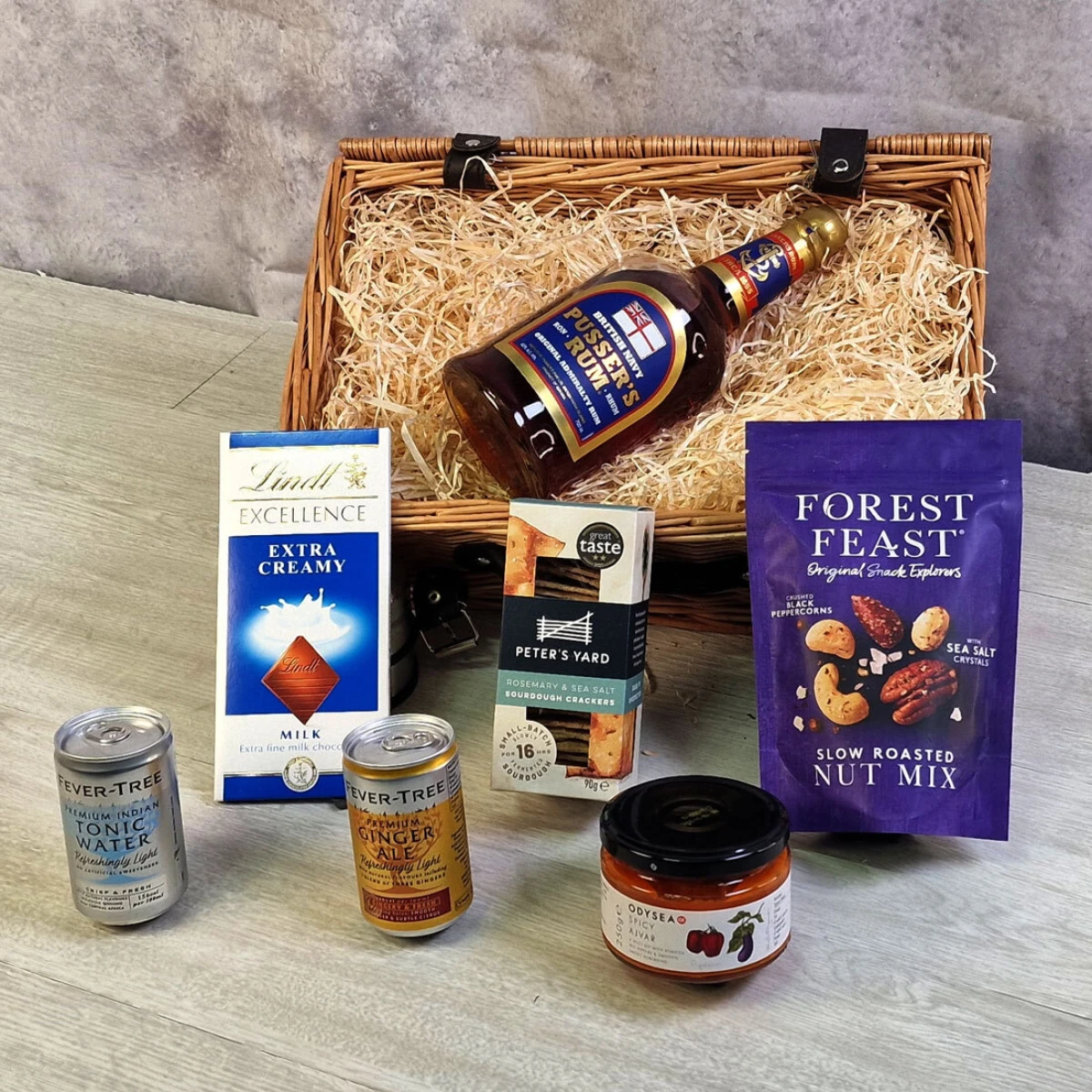 Pussers Blue Label Rum Luxury Treat Hamper 3 Pussers Blue Label Rum Luxury Treat Hamper