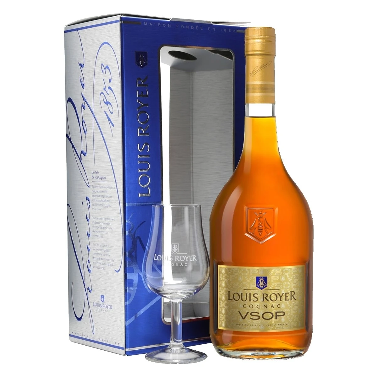 Louis Royer VSOP Gift Pack Cognac 70cl 3 Louis Royer VSOP Gift Pack Cognac 70cl